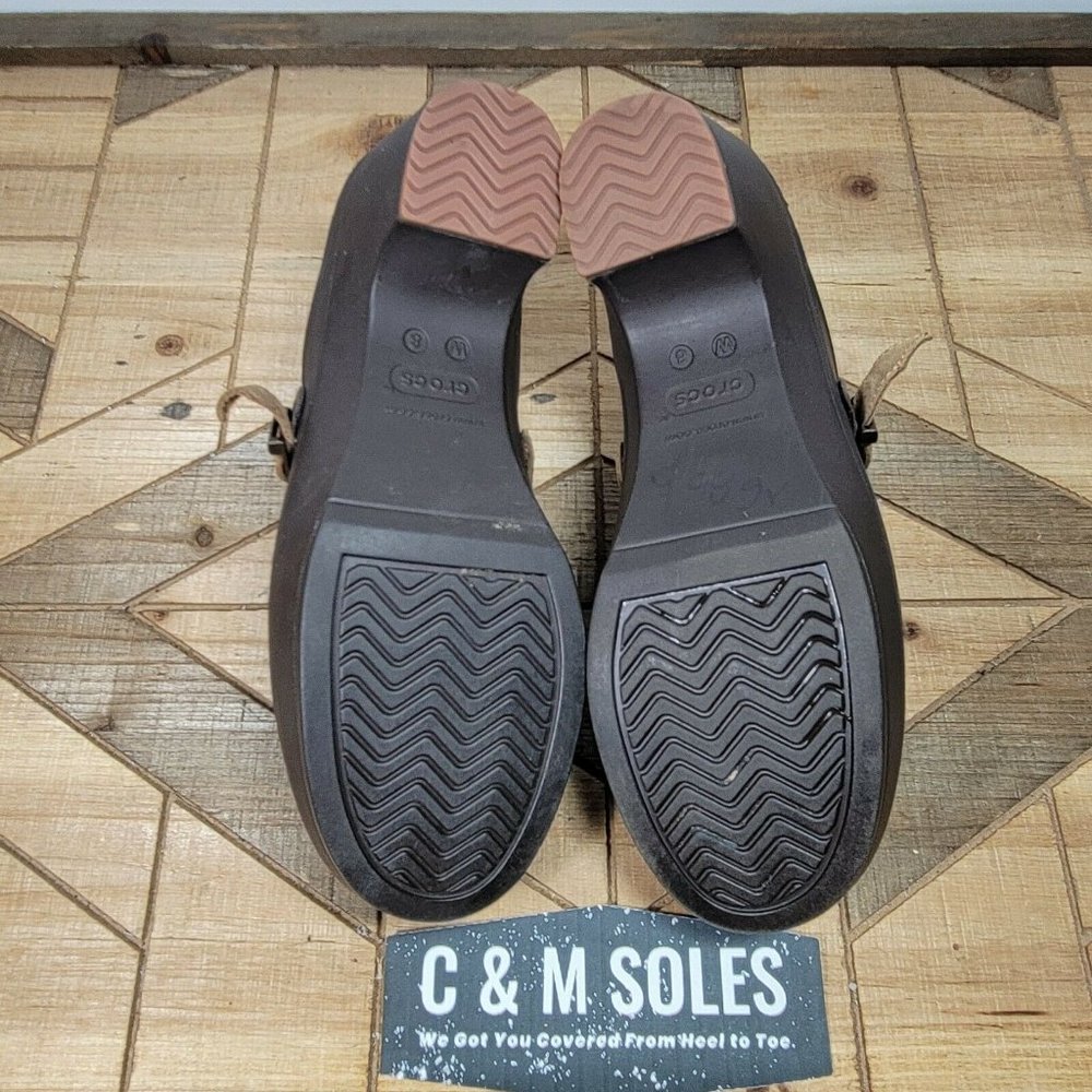 Crocs 203631 Sarah Espresso Croslite Slip On Mule - Picture 6 of 9